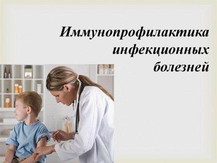 "Иммунопрофилактика инфекционных заболеваний".